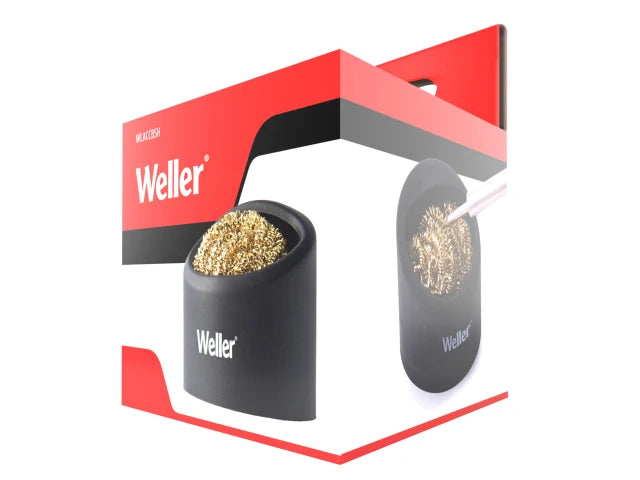 Weller Brass Wire Sponge Cleaner with Holder