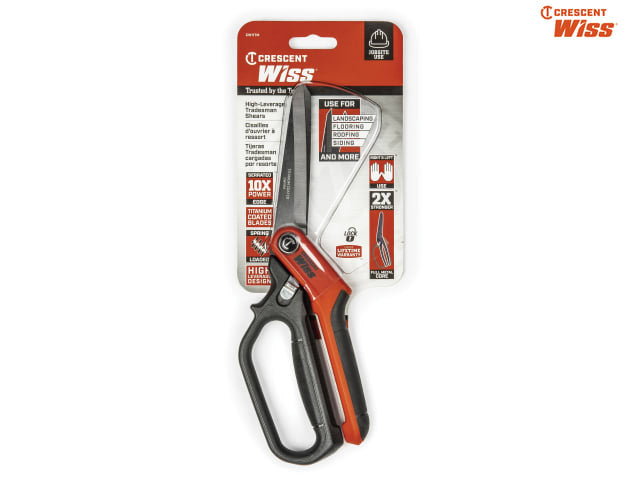 Crescent Wiss® Spring-Loaded Tradesman Shears 279mm (11in)