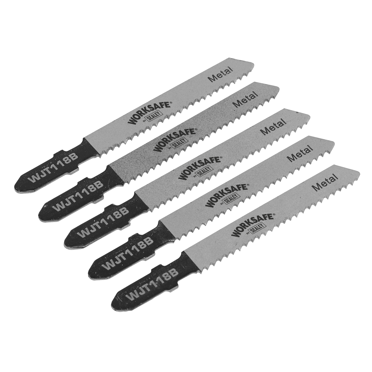 Sealey Jigsaw Blade Metal 55mm 12tpi - Pack of 5 WJT118B