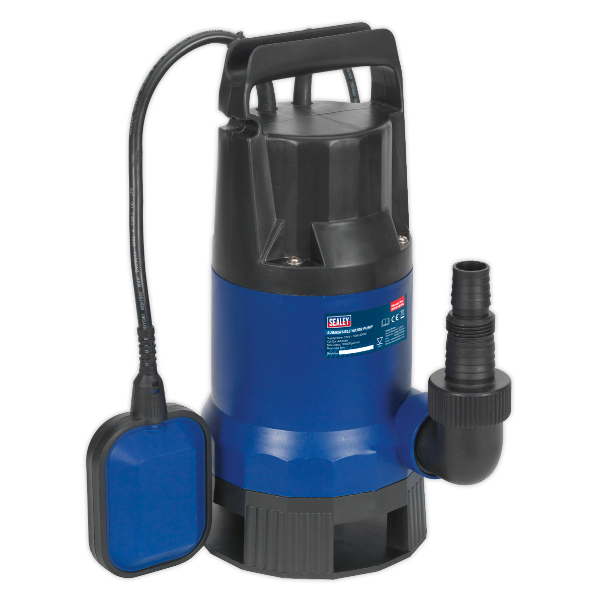 Sealey Submersible Dirty Water Pump Automatic 133L/min 230V