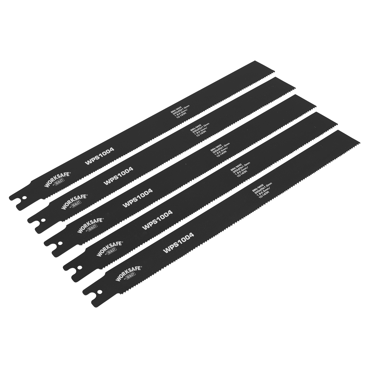 Sealey Pipe Saw Blade 300 x 25 x 1mm 10-14tpi - Pack of 5