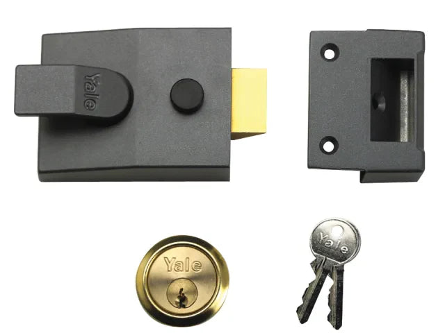 Yale Locks 91 Basic Nightlatch 60mm Backset DMG Finish Box