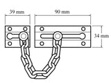 Yale Locks P1037 Door Chain Chrome Finish