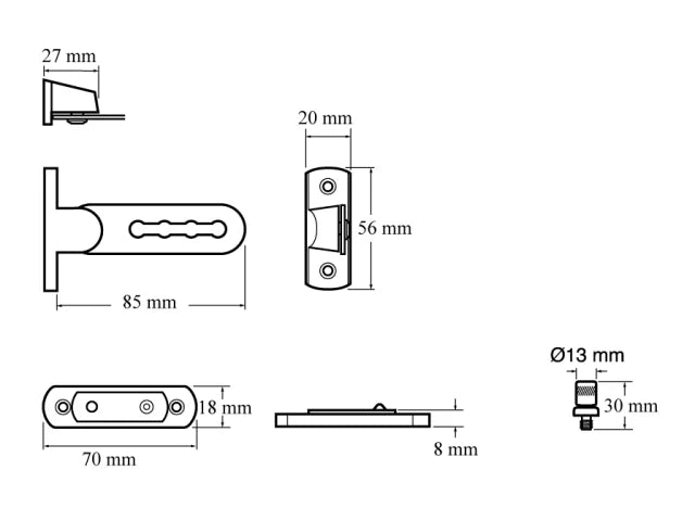 Yale Locks P117 Ventilation Window Lock White Finish Pack of 1