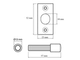 Yale Locks P125 Hinge Bolts Brass