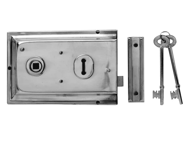 Yale Locks P334 Rim Lock Brass Finish 156 x 104mm Visi