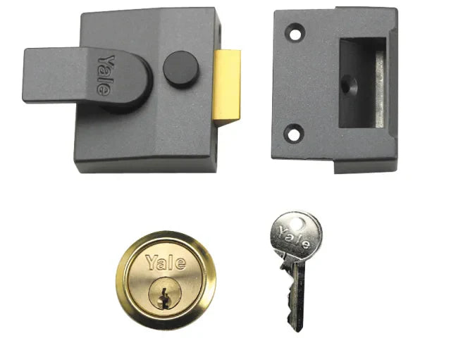 Yale Locks P84 Standard Nightlatch 40mm Backset DMG Finish Visi