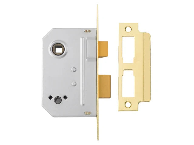 Yale Locks PM236 Bathroom 2 Lever Sashlock Polished Brass 67mm 2.5in