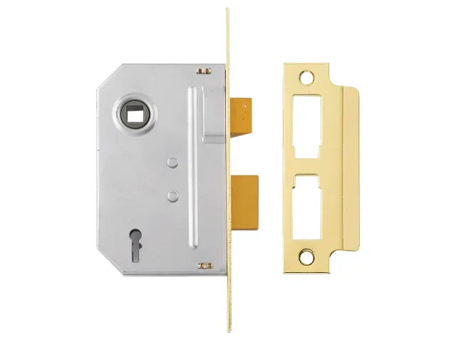 Yale Locks PM246 Internal 2 Lever Mortice Sashlock Polished Brass 80mm 3in