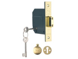 Yale Locks PM562 Hi-Security BS 5 Lever Mortice Deadlock 81mm 3in Polished Brass