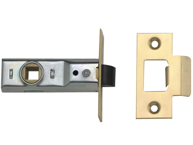 Yale Locks M888 Tubular Mortice Latch 64mm 2.5 in Polished Brass Pack of 3