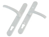 Yale Locks Retro Door Handle PVCu Polished PVD White Finish