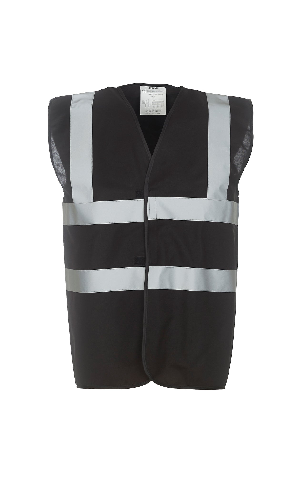 Yoko Hi-Vis 2-Band-And-Braces Waistcoat (Hvw100) - Black