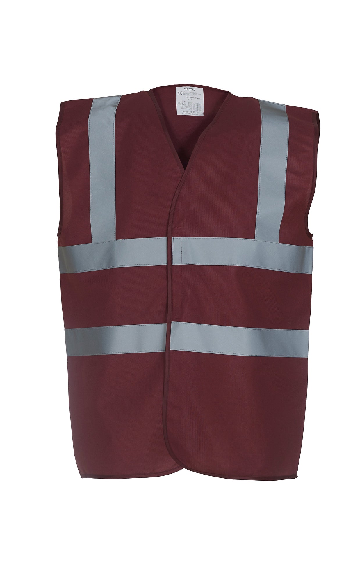 Yoko Hi-Vis 2-Band-And-Braces Waistcoat (Hvw100) - Maroon