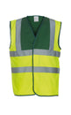 Yoko Hi-Vis 2-Band-And-Braces Waistcoat (Hvw100) - Paramedic Green/Yellow