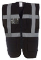 Yoko Multifunctional Executive Hi-Vis Waistcoat (Hvw801) - Black