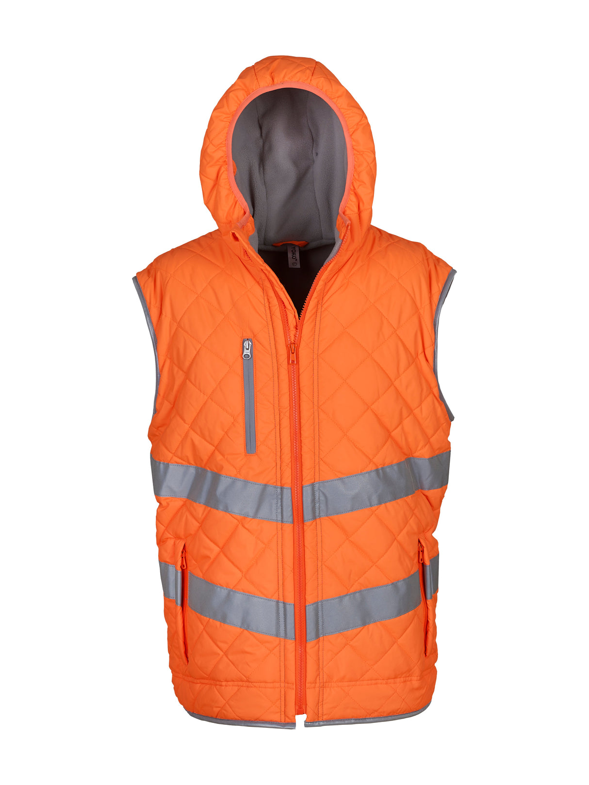 Yoko Hi-Vis Kensington Hooded Gilet