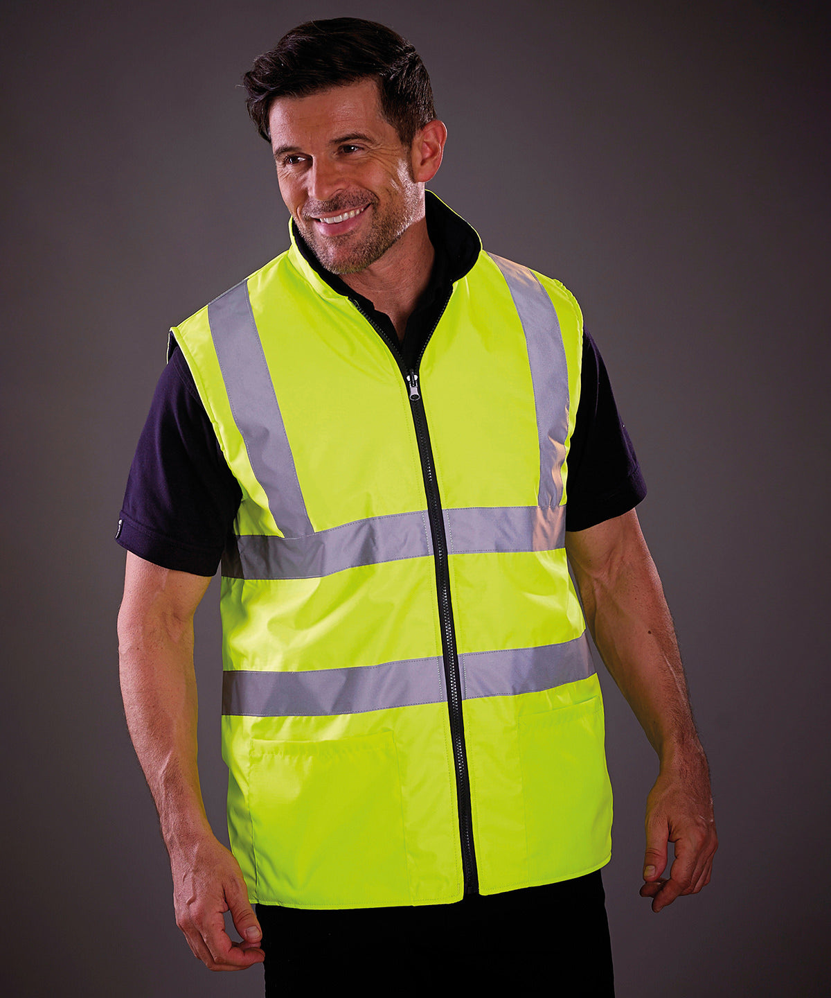 Yoko Hi-Vis Reversible Fleece Bodywarmer