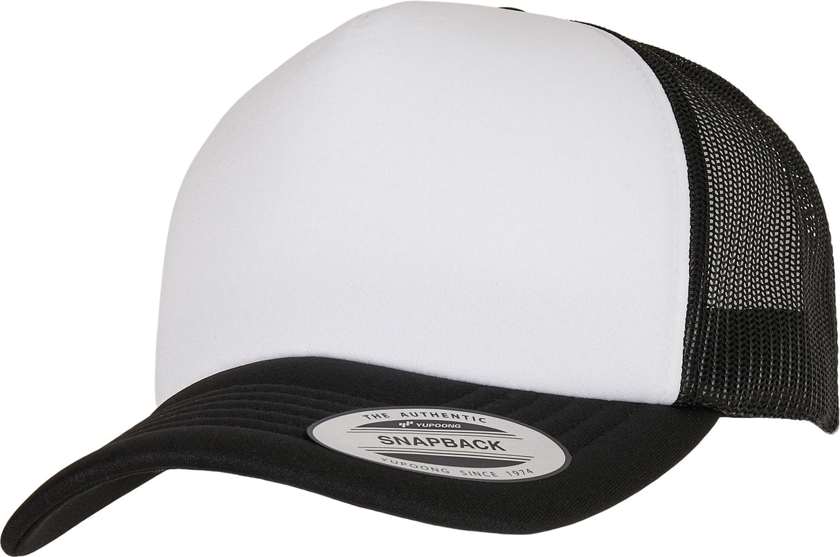 Flexfit By Yupoong Yp Classics® Curved Foam Trucker Cap  White Front (6320W)