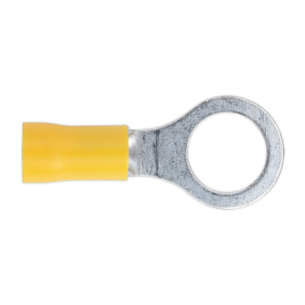 Sealey Easy-Entry Ring Terminal Ø10.5mm (3/8") Yellow Pack of 100