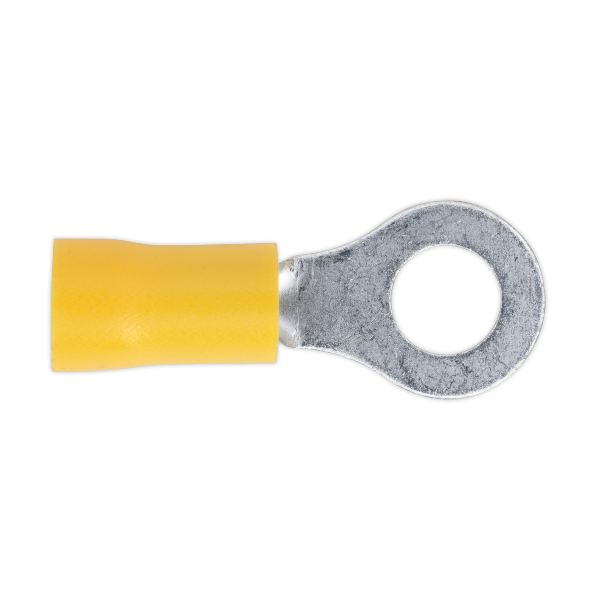 Sealey Easy-Entry Ring Terminal Ø6.4mm (1/4") Yellow Pack of 100