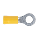 Sealey Easy-Entry Ring Terminal Ø6.4mm (1/4") Yellow Pack of 100
