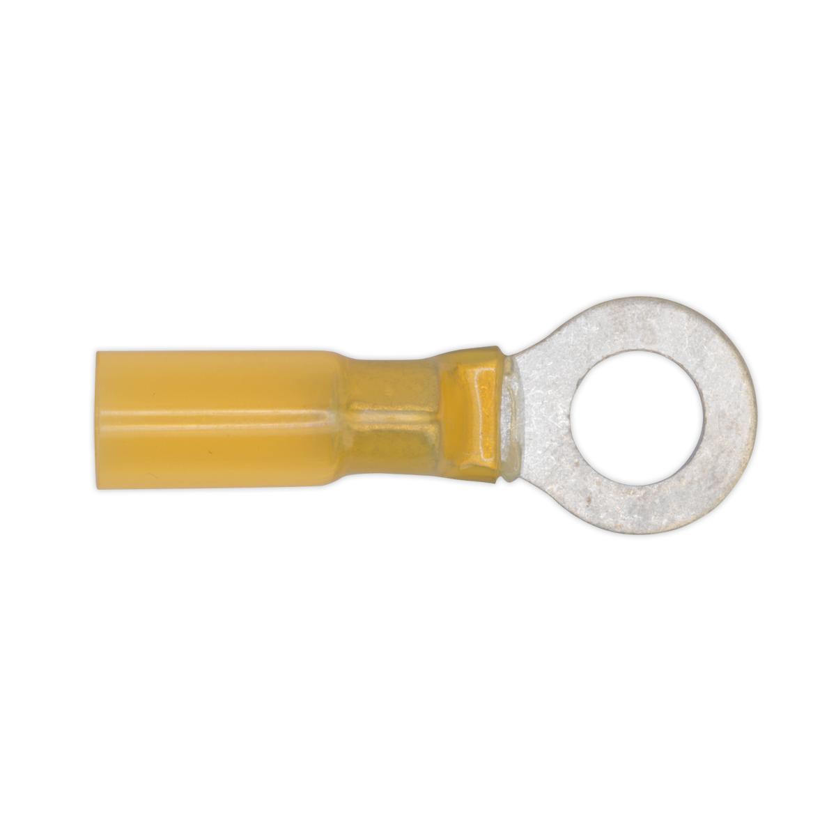 Sealey Heat Shrink Ring Terminal Ø8.4mm Yellow Pack of 25