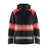 Blaklader Shell Jacket Hi-Vis 4420 #colour_black-red-hi-vis