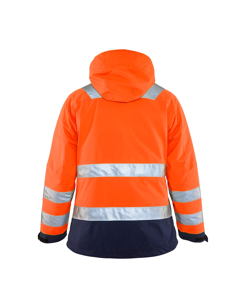 Blaklader Women's Hi-Vis Winter Jacket 4872 #colour_orange-navy-blue