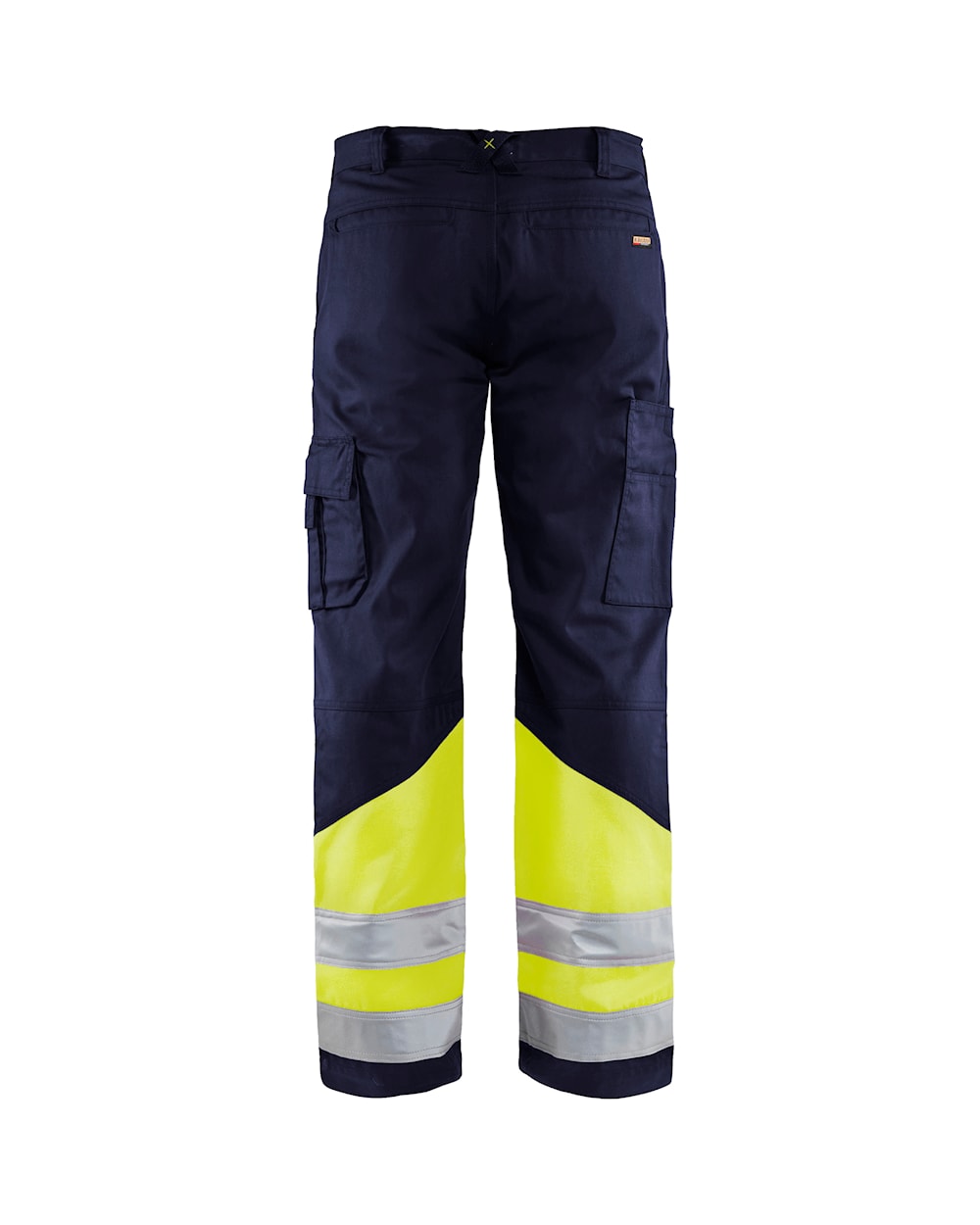 Blaklader Hi-Vis Trousers 1564 - Navy Blue/Hi-Vis Yellow