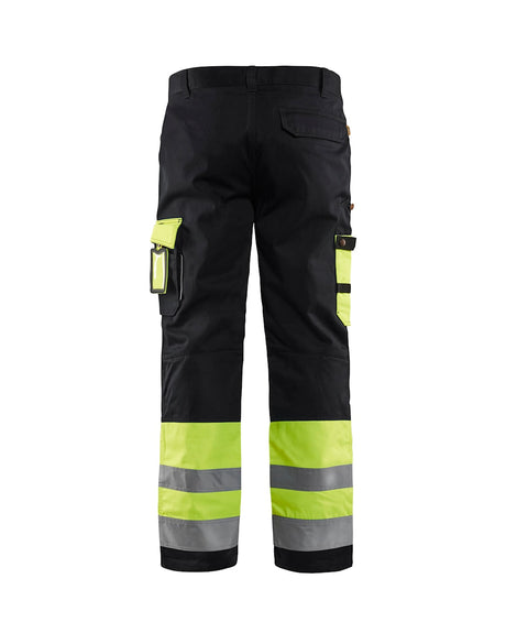 Blaklader Hi-Vis Trousers 1584 - Hi-Vis Yellow/Black