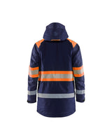 Blaklader Winter Parka Hi-Vis 4485 #colour_navy-blue-orange