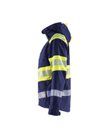 Blaklader Women's Softshell Jacket Hi-Vis 4404 #colour_navy-blue-hi-vis-yellow