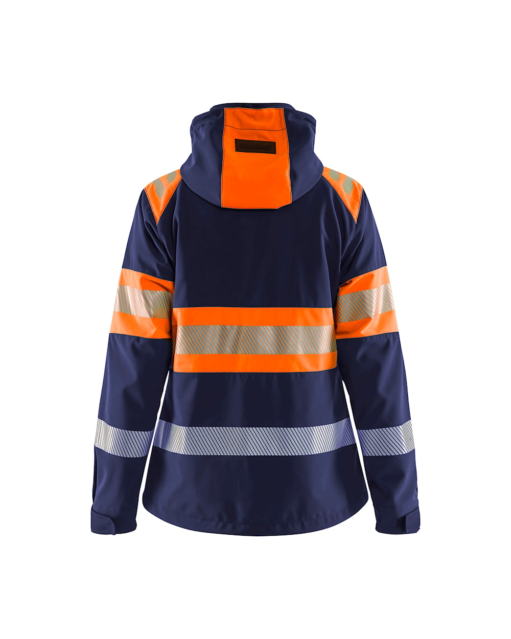 Blaklader Women's Softshell Jacket Hi-Vis 4404 #colour_navy-blue-orange