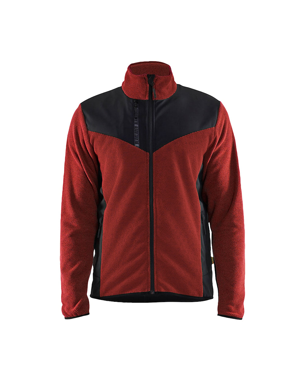 Blaklader Knitted Jacket with Softshell 5942 #colour_burned-red-black