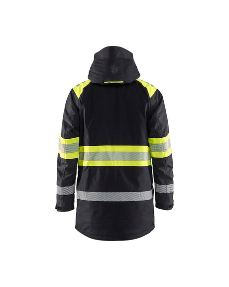 Blaklader Winter Parka Hi-Vis 4485 #colour_black-hi-vis-yellow