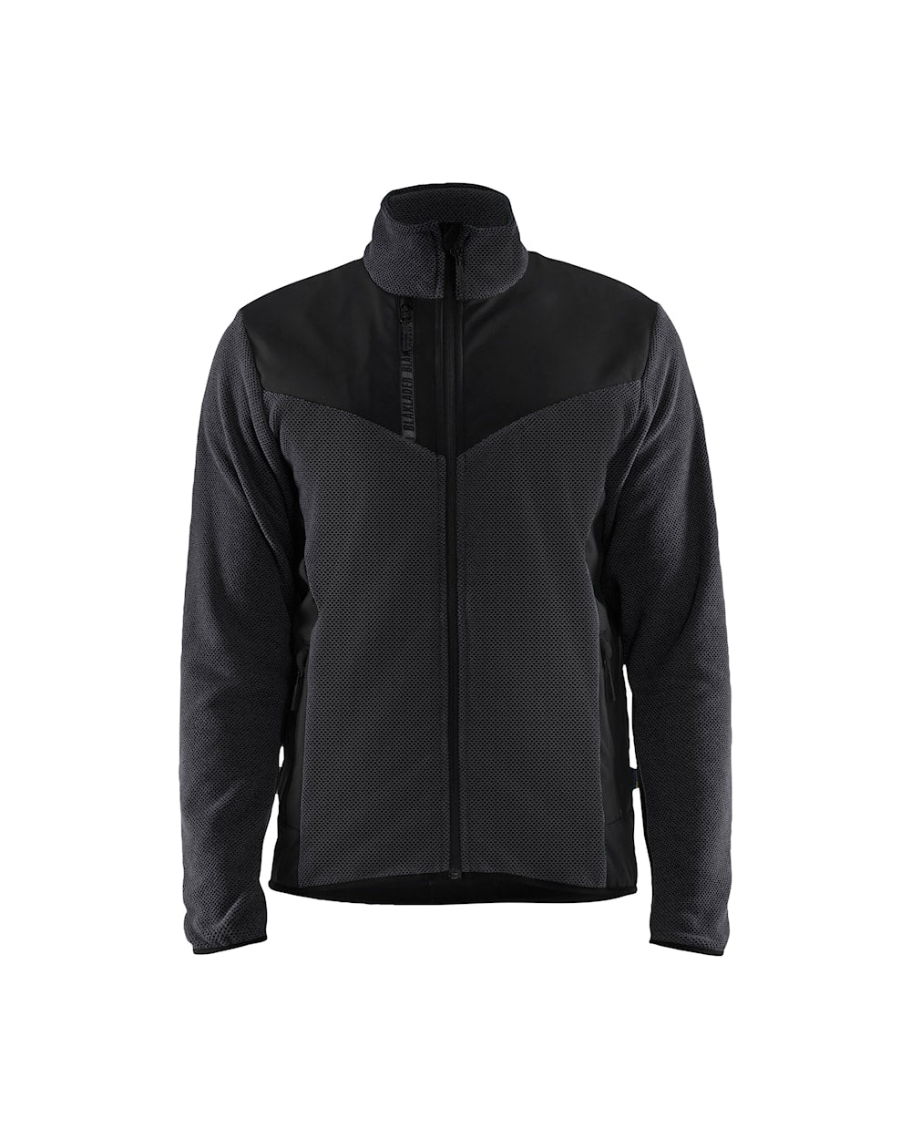 Blaklader Knitted Jacket with Softshell 5942 #colour_dark-grey-black