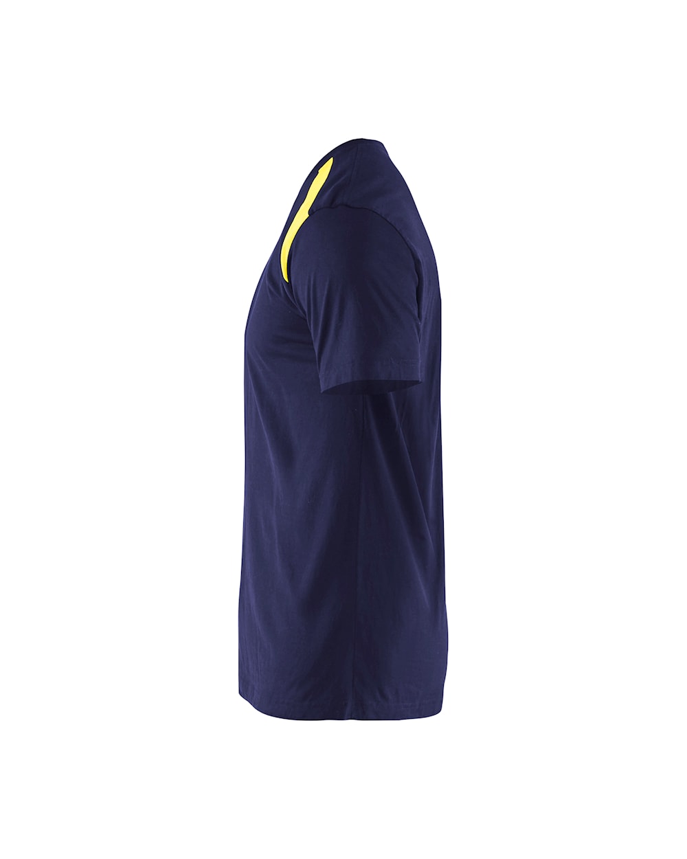 Blaklader T-Shirt 3379 #colour_navy-blue-hi-vis-yellow