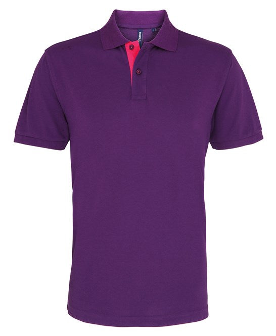 Asquith & Fox Men's Classic Fit Contrast Polo