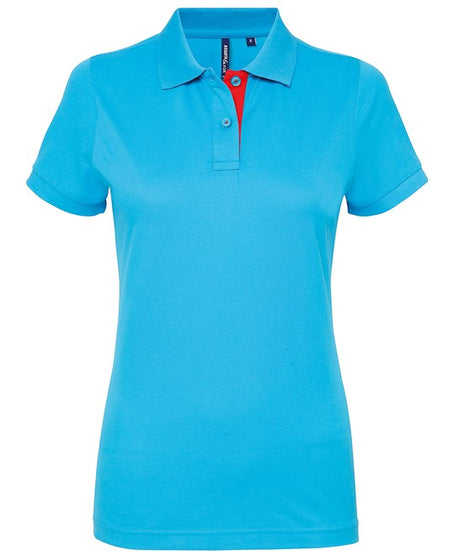 Asquith & Fox Women's Contrast Polo