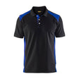 Blaklader Polo Shirt 3324 #colour_black-cornflower-blue