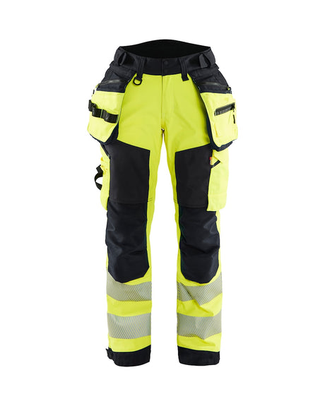 Blaklader Softshell Hi-Vis Trousers Women 7118 #colour_hi-vis-yellow-black