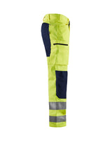 Blaklader Hi-Vis Trousers with Stretch 1585 - Hi-Vis Yellow/Navy Blue