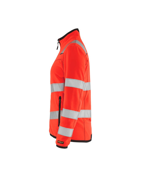 Blaklader Women's Microfleece Jacket Hi-Vis 4966 #colour_red-hi-vis