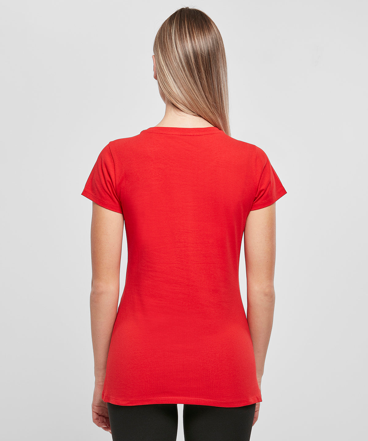 Build Your Brand Basic Women's Basic Tee - City Red