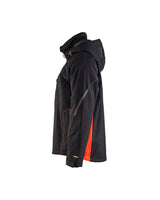 Blaklader Lightweight Lined Functional Jacket 4890 #colour_black-red-hi-vis