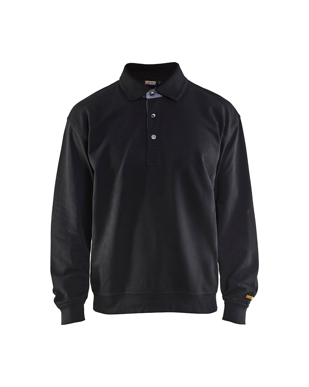 Blaklader Sweatshirt with Collar 3370 #colour_black