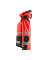 Blaklader Women's Shell Jacket Hi-Vis 4436 #colour_red-hi-vis-black