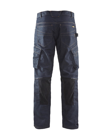 Blaklader Service Trousers Denim Stretch 1497 #colour_navy-blue-black