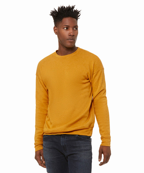 Bella Canvas Unisex Drop Shoulder Fleece - Heather Mustard